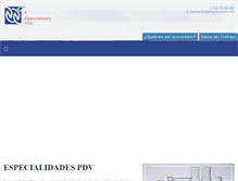 Tablet Screenshot of espdv.com.mx